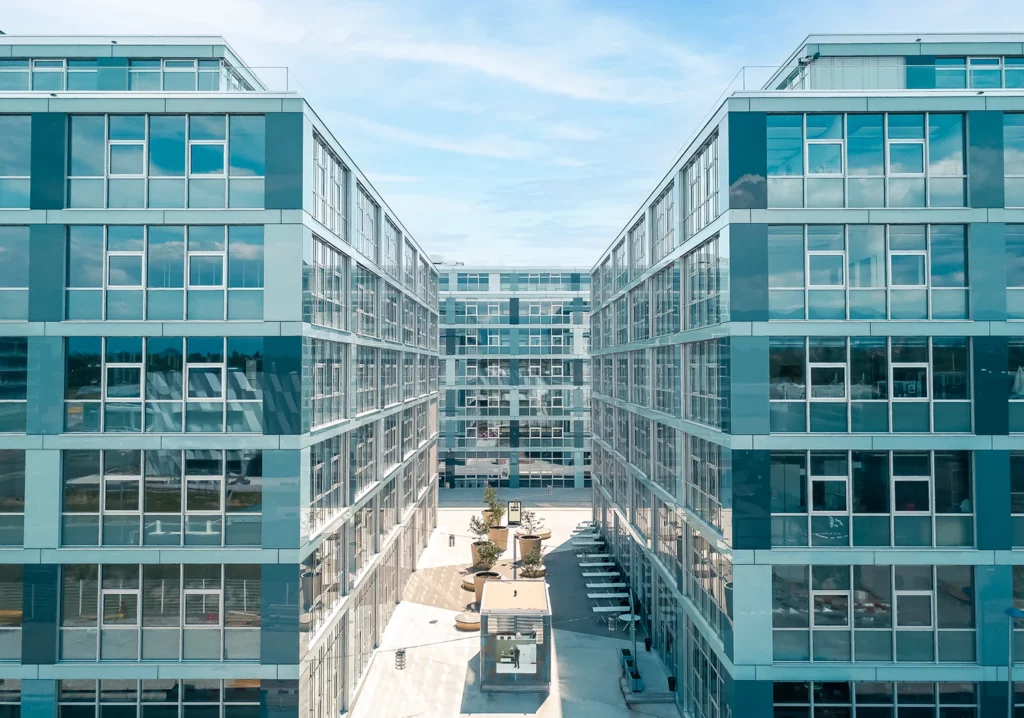 Hevron – façades complètes et enveloppe du bâtiment Espace Tourbillon Genève